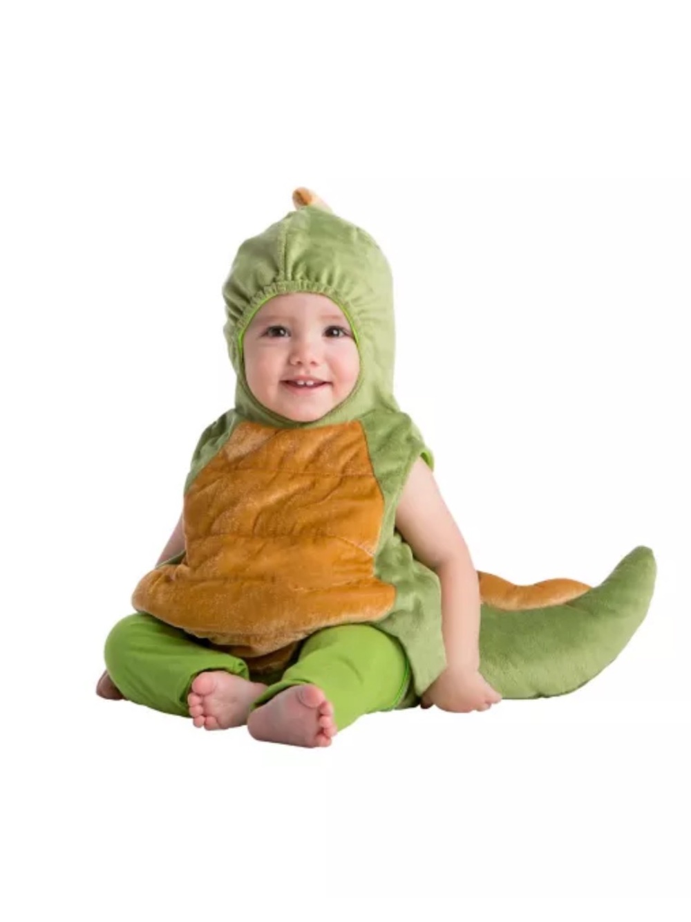 Spirit Baby Dino Costume in Green and Orange